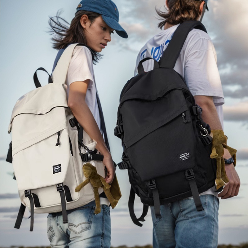 Rucsac din nylon, unisex, pentru muncă și școală – laptop de 15 inch, capacitate sub 20 L, respirabil, bretele curbate
