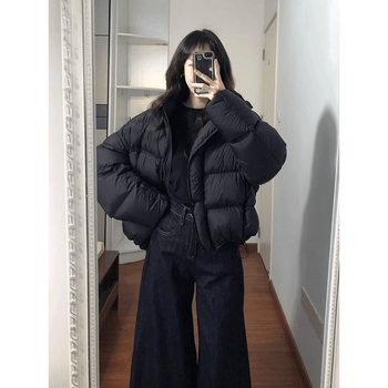 Качулесто пухено яке с дебела изолация, акрилна смес 30-50%, дълги ръкави, зима 2025