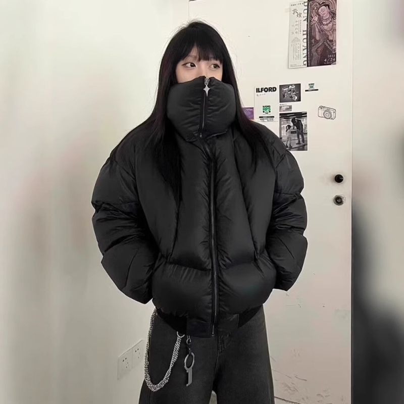 Muška zimska kardiganska jakna s visokim ovratnikom, zatvaračem sprijeda, debeli punjač od poliestera, slobodan kroj