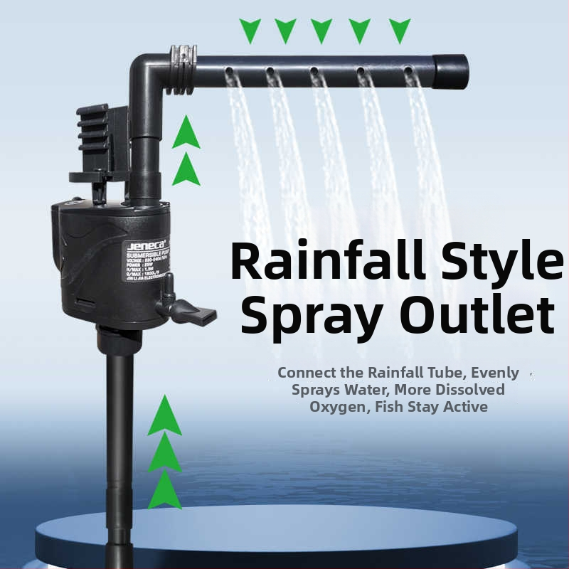 Jinlijia 3 v 1 ponorné filtračné čerpadlo pre akvárium – tichý chod, zabudovaná aerácia a cirkulácia vody