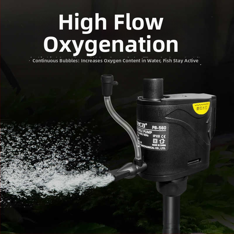 Jinlijia 3 v 1 ponorné filtračné čerpadlo pre akvárium – tichý chod, zabudovaná aerácia a cirkulácia vody