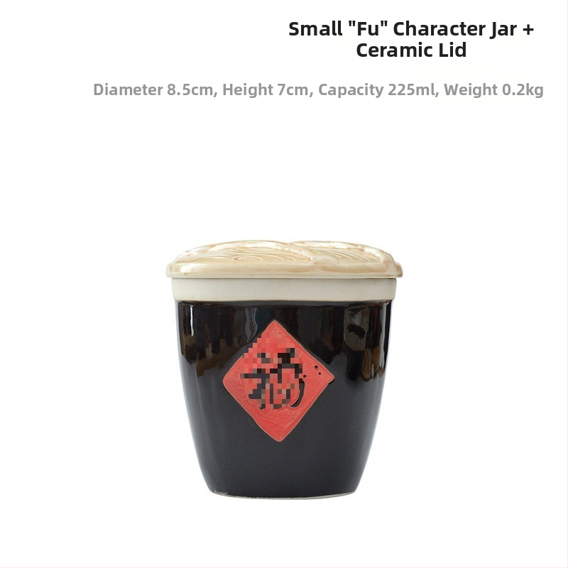 Керамична кутия за подправки със лъжичка и капак, стилна и креативна, за ресторанти, за сухи подправки