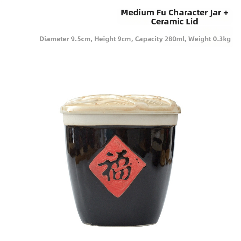 Керамична кутия за подправки със лъжичка и капак, стилна и креативна, за ресторанти, за сухи подправки