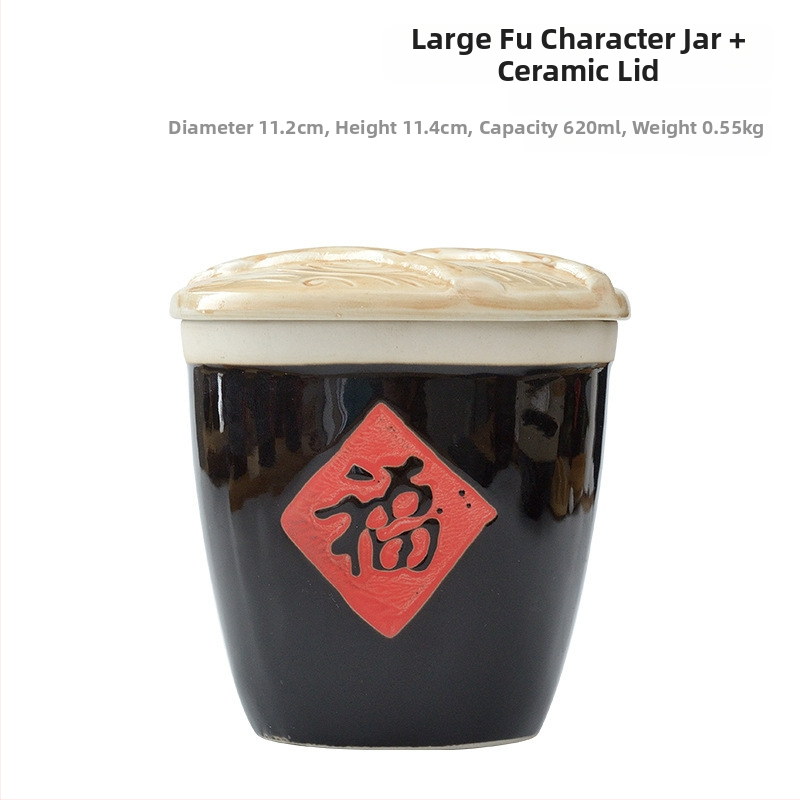 Керамична кутия за подправки със лъжичка и капак, стилна и креативна, за ресторанти, за сухи подправки