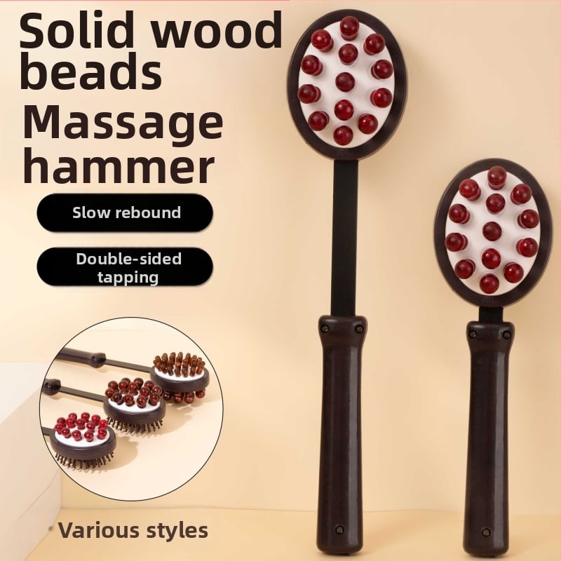 Χειροκίνητο διπλής όψης μασάζ σφυρί για υγεία και φυσική κατάσταση; πλαστικό σώμα, 210 g, σχεδίαση οικογενειακού τύπου, προσαρμοστικό