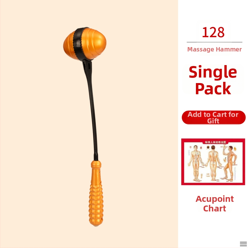 Χειροκίνητο διπλής όψης μασάζ σφυρί για υγεία και φυσική κατάσταση; πλαστικό σώμα, 210 g, σχεδίαση οικογενειακού τύπου, προσαρμοστικό