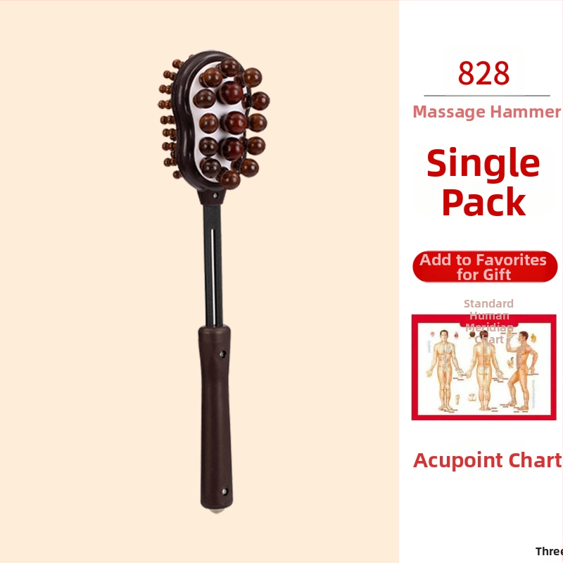 Χειροκίνητο διπλής όψης μασάζ σφυρί για υγεία και φυσική κατάσταση; πλαστικό σώμα, 210 g, σχεδίαση οικογενειακού τύπου, προσαρμοστικό