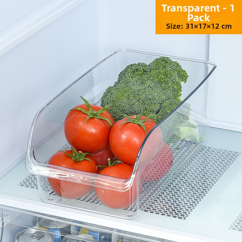 Chladničková úložná nádoba, plastová, moderný minimalistický štýl, model 00240.