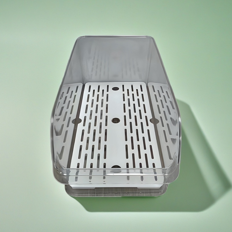 Κουτί αποθήκευσης ψυγείου, πλαστικό, μοντέρνο μινιμαλιστικό σχέδιο, μοντέλο 00240.