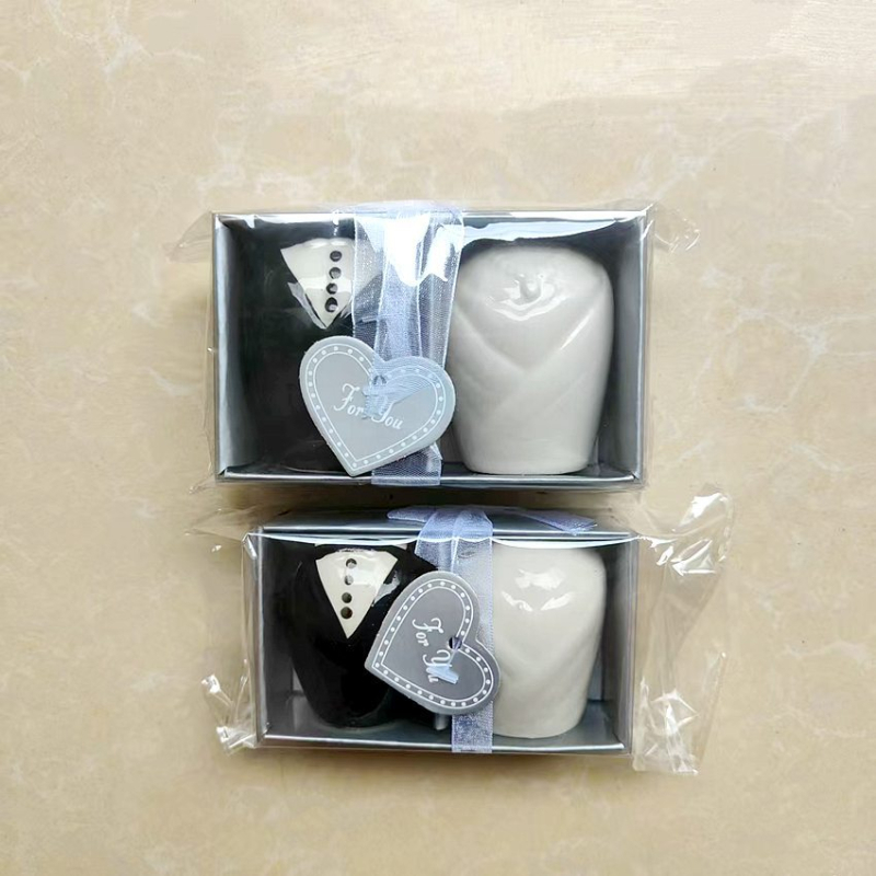 Керамичен комплект за подправки: кутия и буркан, подходящ за лепкави подправки, печат на лого, кухненска организация