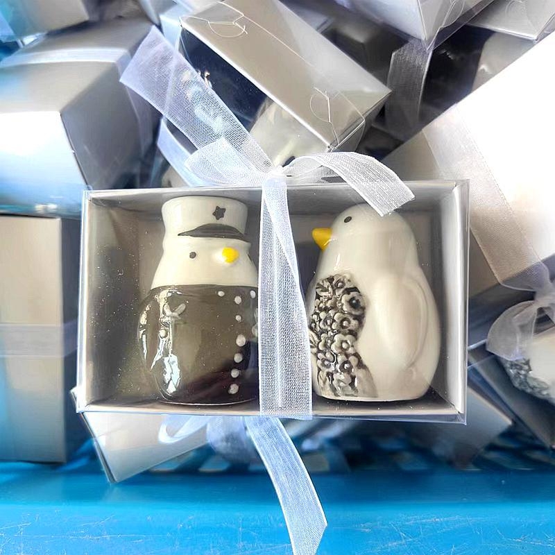 Керамичен комплект за подправки: кутия и буркан, подходящ за лепкави подправки, печат на лого, кухненска организация