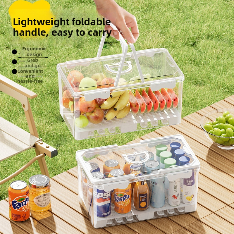 Prenosná krabička na potraviny – skladovanie a udržiavanie čerstvosti (Materiál: potravinárska plast; Funkcie: prenosné, skladovanie, udržiavanie čerstvosti)