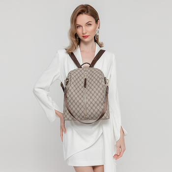 Rucsac PVC în stil Street Trend, închidere cu fermoar; buzunare interioare: buzunar ascuns cu fermoar, buzunar pentru telefon și buzunar pentru documente; rezistent la uzură