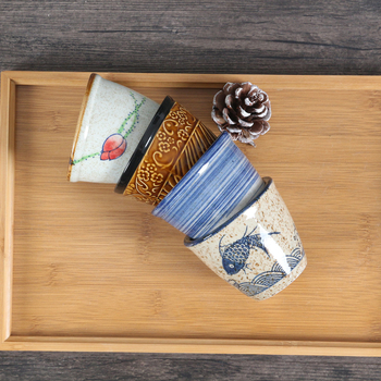 Керамичен релефен комплект бурканчета за подправки с капаци и отворено горло, японски стил, сол и пипер