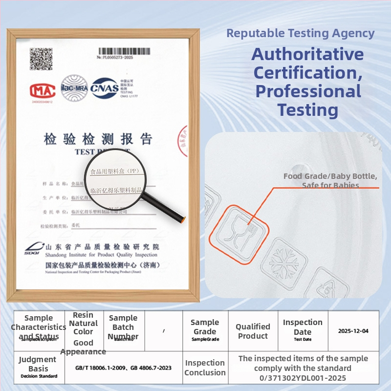 Okrúhla potravinová úložná krabička z plastu potravinárskej kvality, s uzáverom, Yidelle
