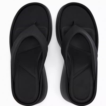 ZASHIYURA 8033 Ženske flip-flop sandale, satenski gornji dio, satenska podstava, gumena potplat, casual stil, ljeto 2025