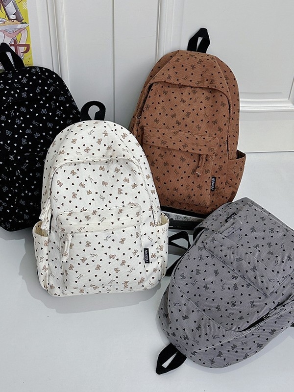 Unisex školska torba od najlona s geometrijskim uzorkom, ultralakika, kapacitet ispod 20 L, kompatibilan s 10-inčnim prijenosnikom, poliester podstava, zakrivljene naramenice