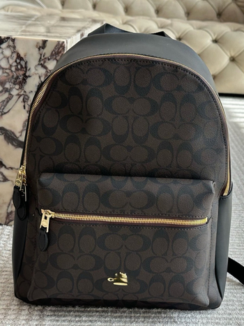 Unisex kožni putni ruksak, s proširivom kapacitetom, s printom, kapacitet ispod 20 L