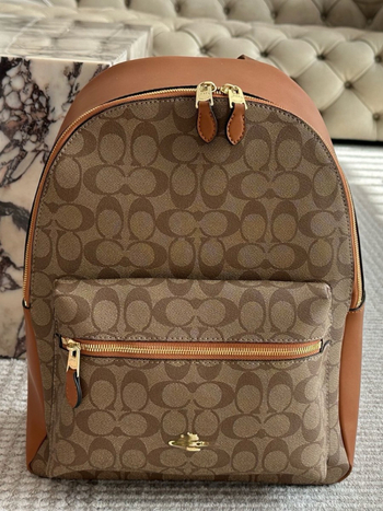 Unisex kožni putni ruksak, s proširivom kapacitetom, s printom, kapacitet ispod 20 L