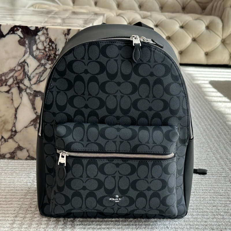 Unisex kožni putni ruksak, s proširivom kapacitetom, s printom, kapacitet ispod 20 L