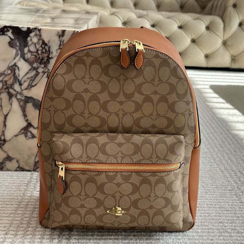 Unisex kožni putni ruksak, s proširivom kapacitetom, s printom, kapacitet ispod 20 L