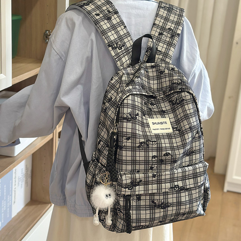 Jesensko-zimski cvjetni školski ruksak, unisex, velik kapacitet, 14-inčni laptop, mladenački kampus stil