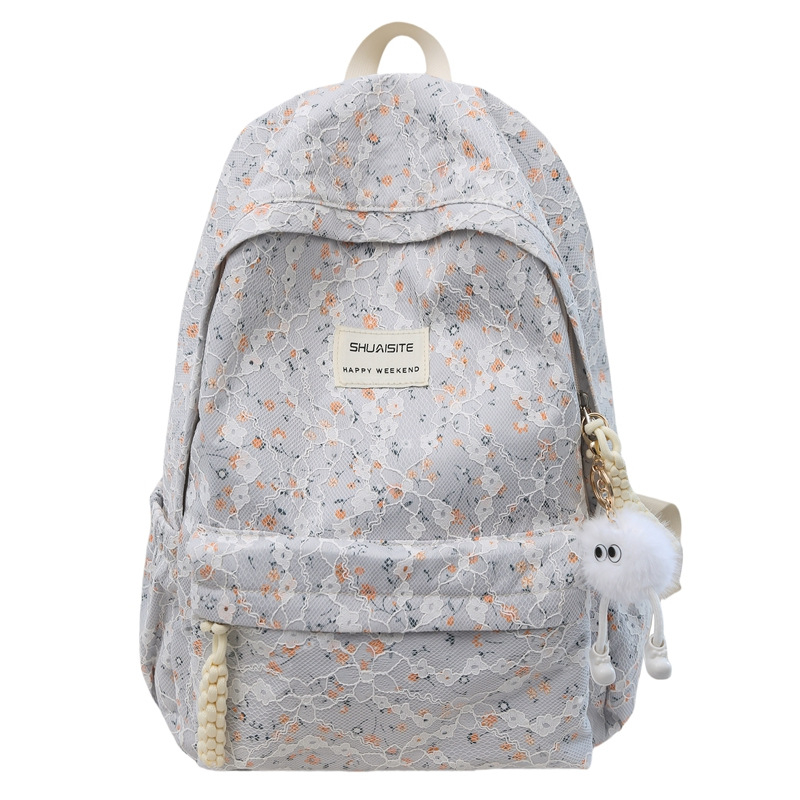 Jesensko-zimski cvjetni školski ruksak, unisex, velik kapacitet, 14-inčni laptop, mladenački kampus stil