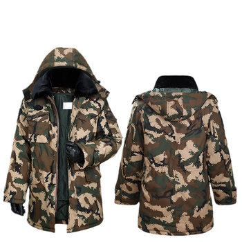 Ζακέτα προπόνησης με καμουφλαρισμένο μοτίβο (μοτίβο καμουφλάζ; ύφασμα από μίγμα βαμβακιού; διαπνέουσα; αντιανεμική; απομάκρυνση υγρασίας)