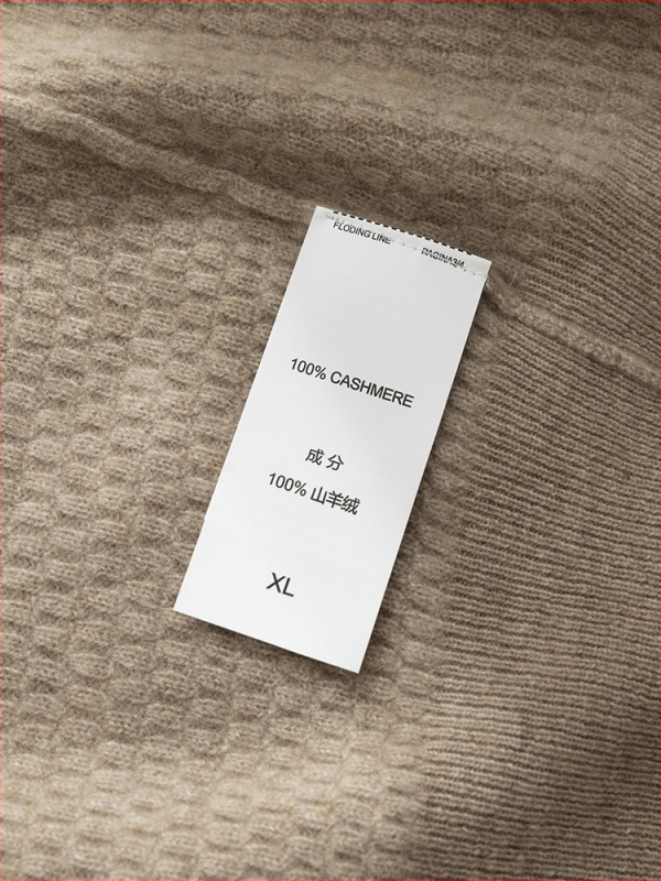 Мъжки кашмирен пуловер, 95% кашмир, дълги ръкави, тясна кройка, дебел плет, едноцветен модел