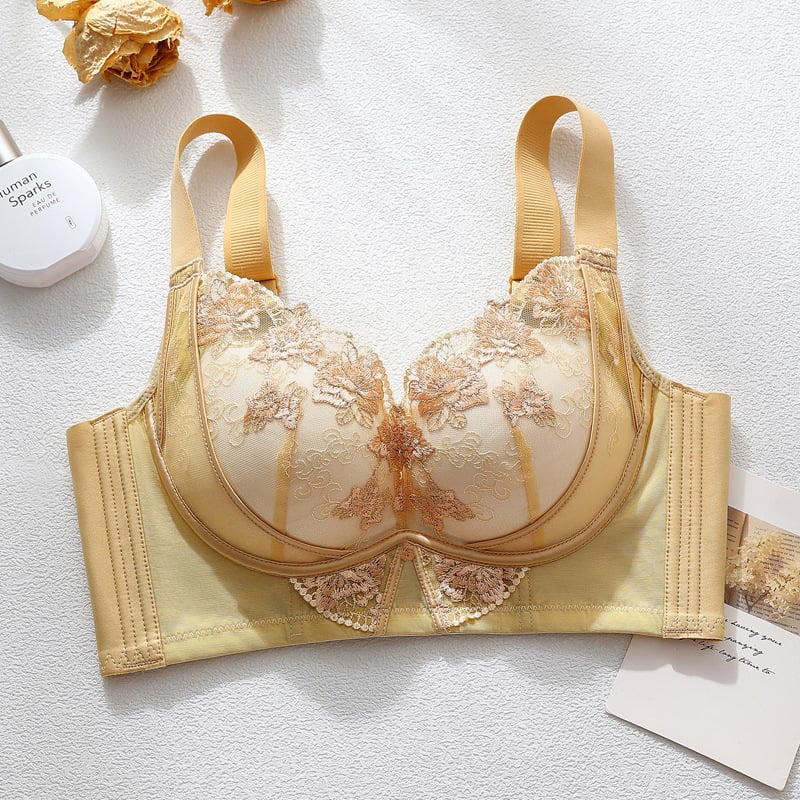 Esküvői melltartó kis mellhez, 3/4 kosár, felső rész vékony, alsó rész vastag, Mulberry selyem bélés, állítható vállpántok, hátul négy sor zár