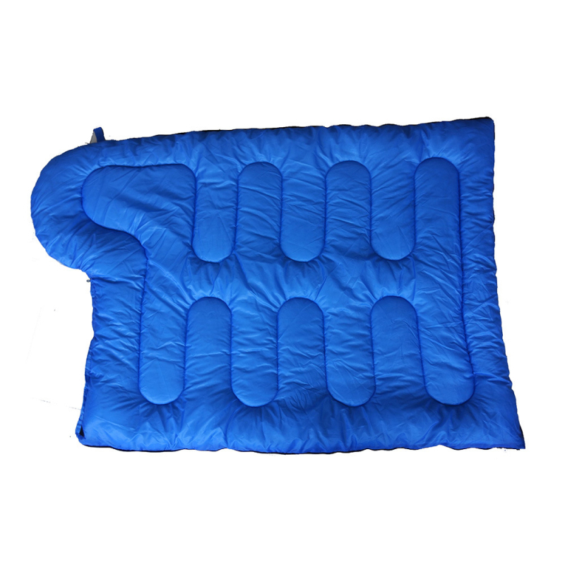 Vanjski debeli veliki spavaći vreća za odrasle, jesen-zima, 2.4 kg; punilo: hollow cotton; podstava: poliester; tkanina: poliester-saten; oblik: envelope