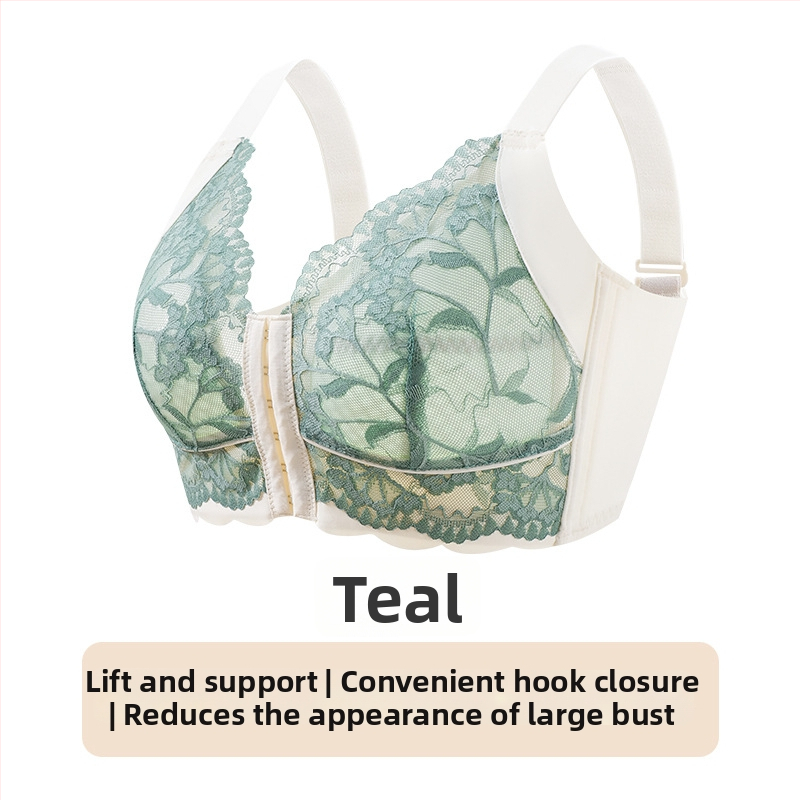 Sutien Push-Up cu închidere frontală, reglabil, ultra-subțire, cupă completă