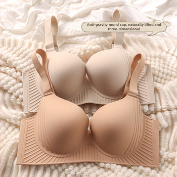 Sutien în stil corset, cupe complete, cupe subțiri din nylon, bretele fixe duble, închidere spate cu patru rânduri de cărlige.