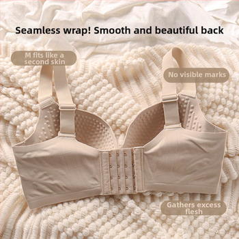 Sutien în stil corset, cupe complete, cupe subțiri din nylon, bretele fixe duble, închidere spate cu patru rânduri de cărlige.