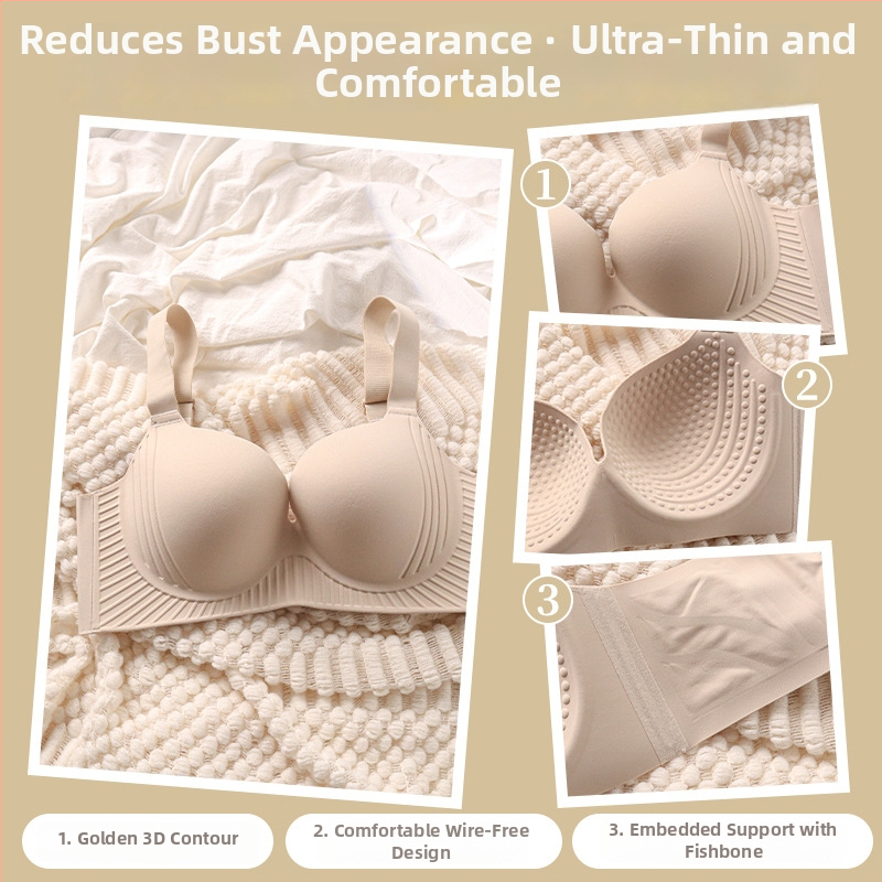 Sutien în stil corset, cupe complete, cupe subțiri din nylon, bretele fixe duble, închidere spate cu patru rânduri de cărlige.