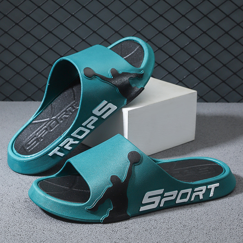 Джапанки за мъже, марка Qile family, младежки стил с открит пръст, PVC горна част, инжекционна подметка