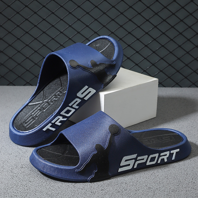 Джапанки за мъже, марка Qile family, младежки стил с открит пръст, PVC горна част, инжекционна подметка