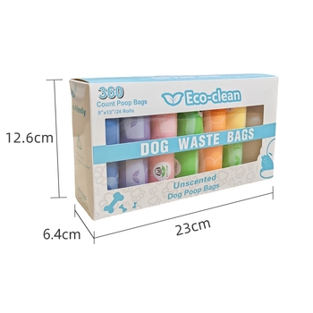 Biodegrádálható gördülő kutyaürülék-tasakok – vastagított, Eco-clean