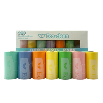 Biodegrádálható gördülő kutyaürülék-tasakok – vastagított, Eco-clean
