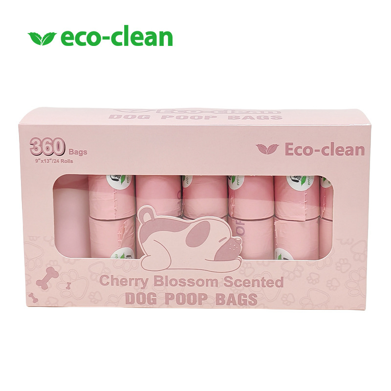 Biodegrádálható gördülő kutyaürülék-tasakok – vastagított, Eco-clean