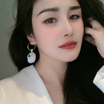 Σκουλαρίκια — Μικτά υλικά, Γεωμετρικό σχήμα, Χειροποίητα, Ακίδες από χαλκό