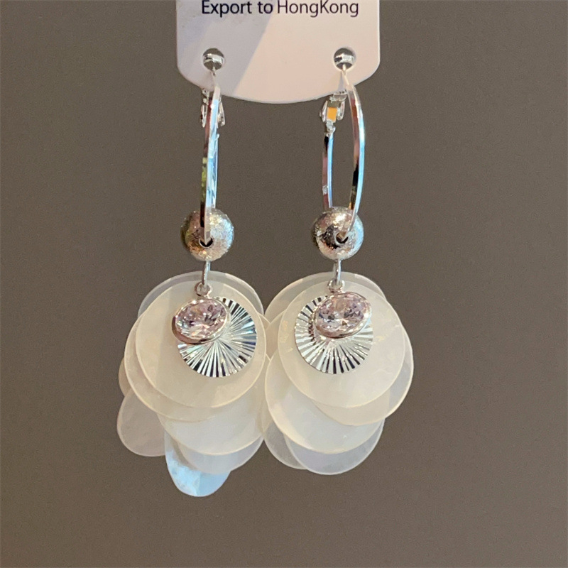 Σκουλαρίκια — Μικτά υλικά, Γεωμετρικό σχήμα, Χειροποίητα, Ακίδες από χαλκό