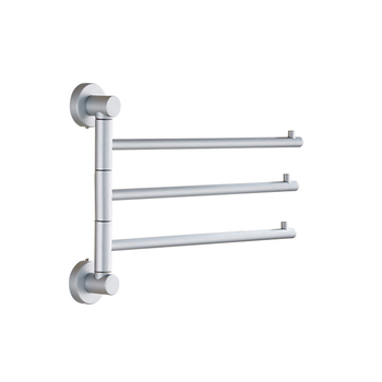 Okretni držač ručnika za kupaonicu od aluminijske legure, s 2/3/4 stupova, pomični držač, mat anodizirani završetak, nosivost 10 kg, moderni minimalizam