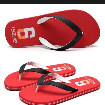 Мъжки джапанки за лято, за открито, с мека и нескользяща подметка, PVC горна част, инжекционна конструкция