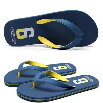 Мъжки джапанки за лято, за открито, с мека и нескользяща подметка, PVC горна част, инжекционна конструкция