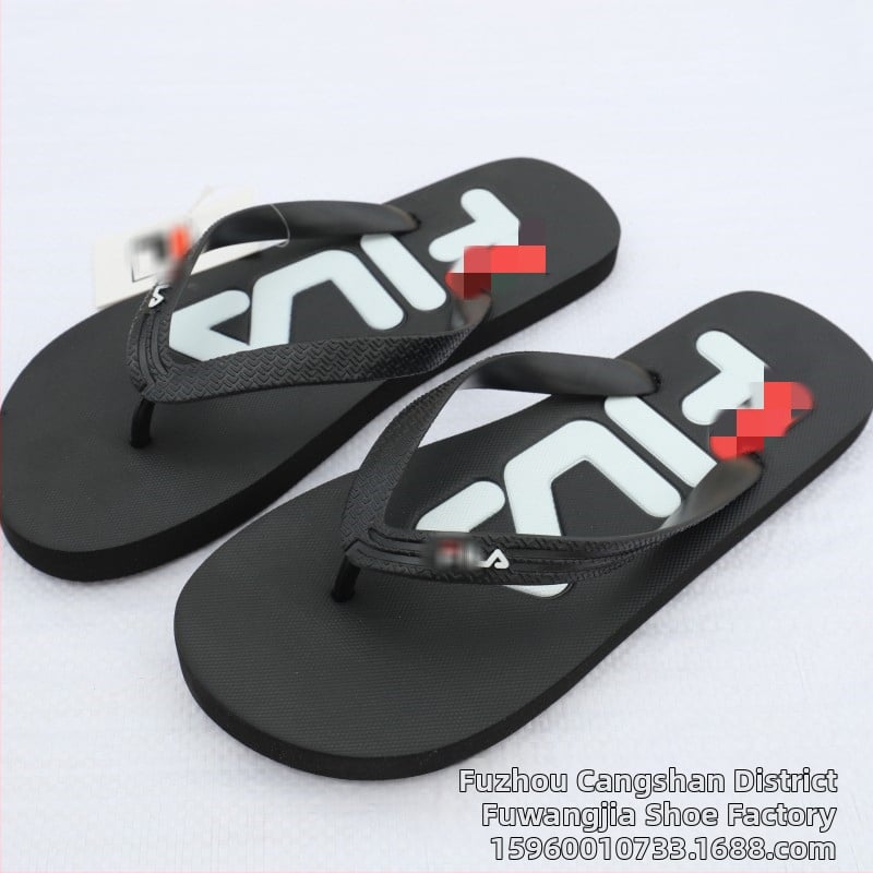 Мъжки джапанки за лято, за открито, с мека и нескользяща подметка, PVC горна част, инжекционна конструкция