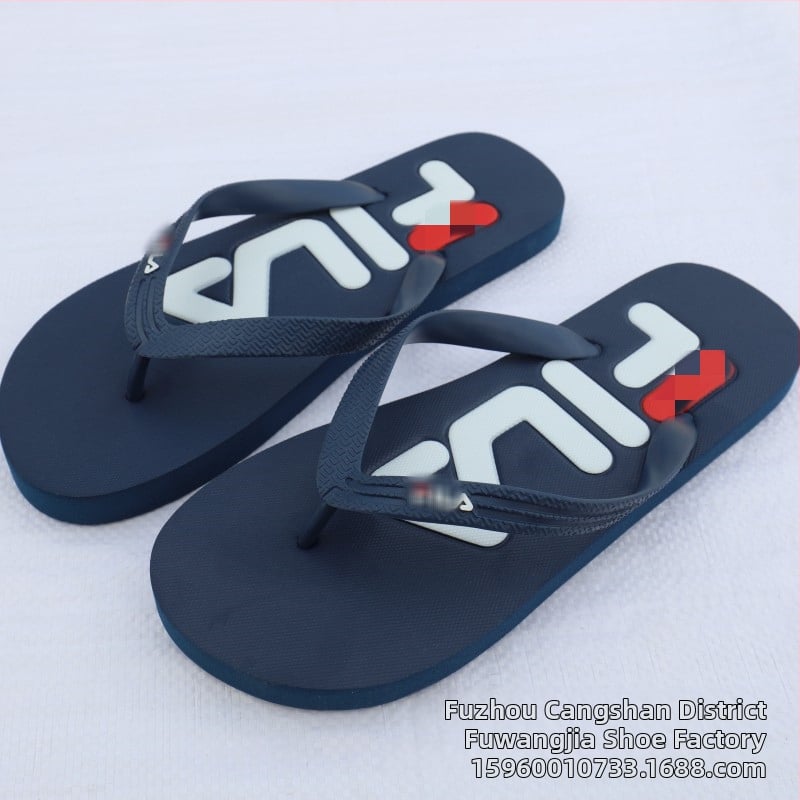 Мъжки джапанки за лято, за открито, с мека и нескользяща подметка, PVC горна част, инжекционна конструкция