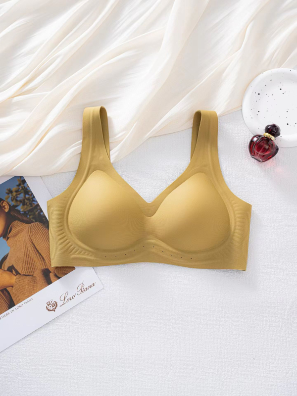 3/4 kosár, vékony formázott kosár, nylon anyag (fő- és bélés), fix vállpántok, hátsó három sor kapocs zárás