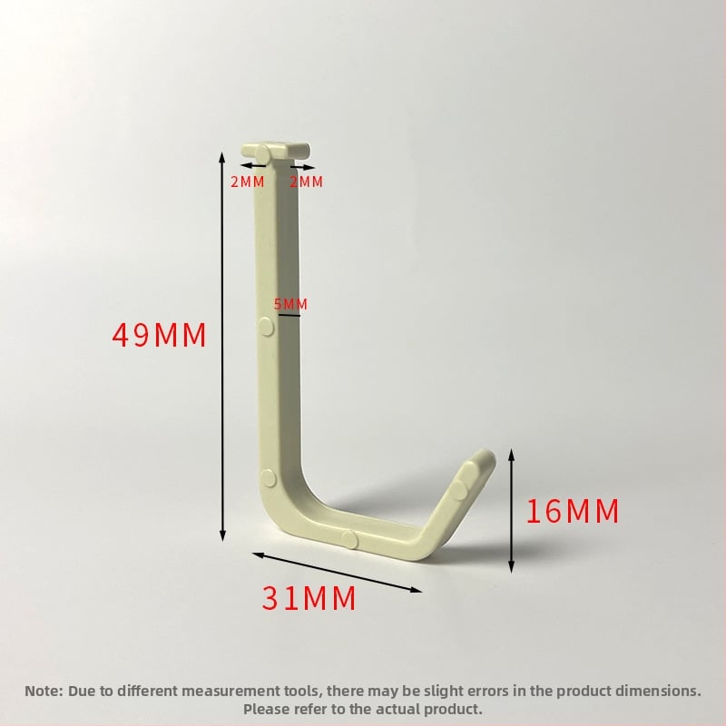 Cuier din plastic pentru bucătărie/baie/balcon — finisaj lucios, stil minimalist, montaj fără găuri. Material: plastic; Brand: Gies; Cod produs: New plastic card hook