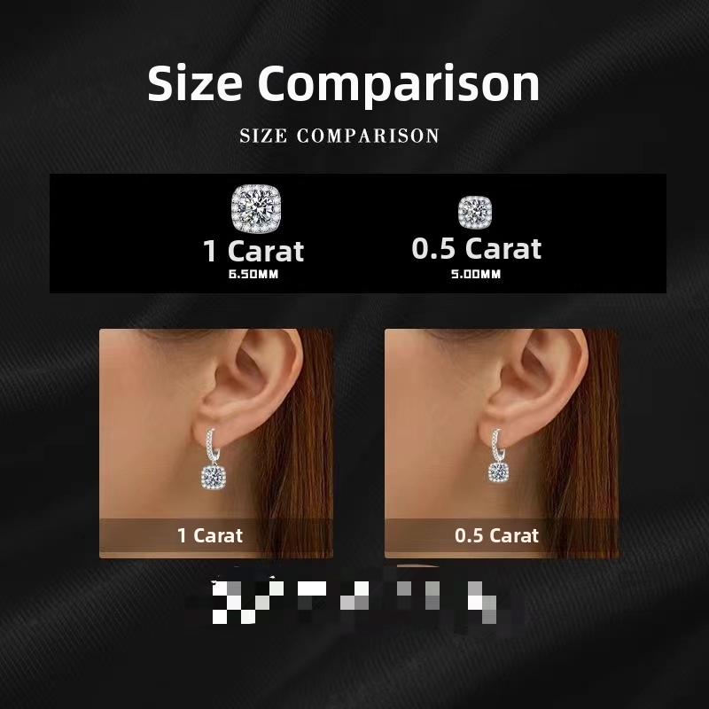 Meďové náušnice s konštelačným motívom a diamantovou vsadkou, svieži a sladký štýl